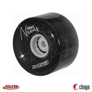 Chaya Led Wheels Neon Black (4pcs)